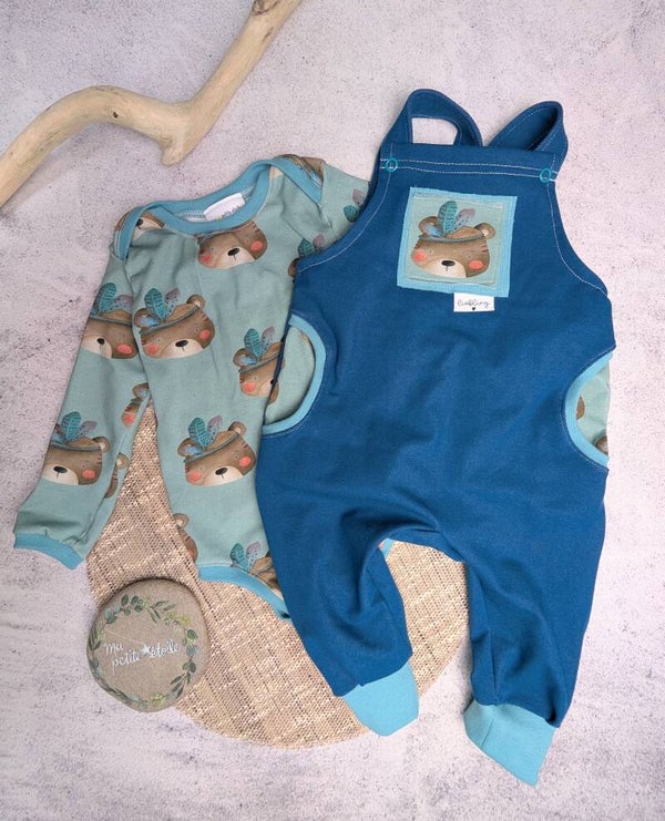 Set l Bär l Latzhose und Body