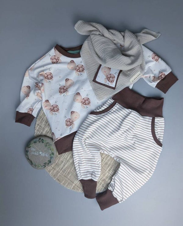 Set | Schildkröte | OversizePulli, Pumphose und  Nuscheli