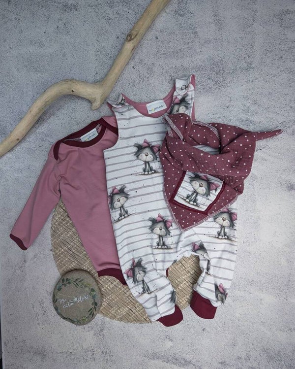 Set | Katze I Strampler, Body und Nuscheli