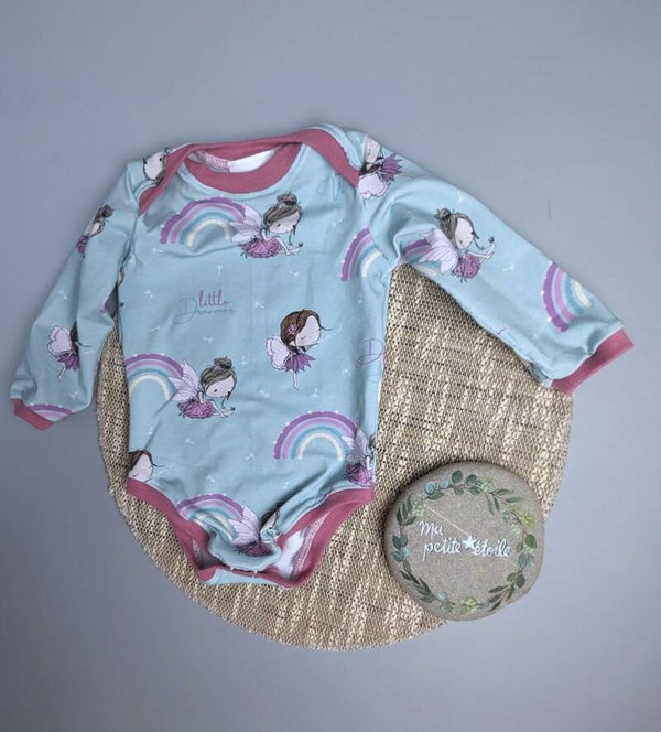 Body l Fee l rosa, lila und hellblau