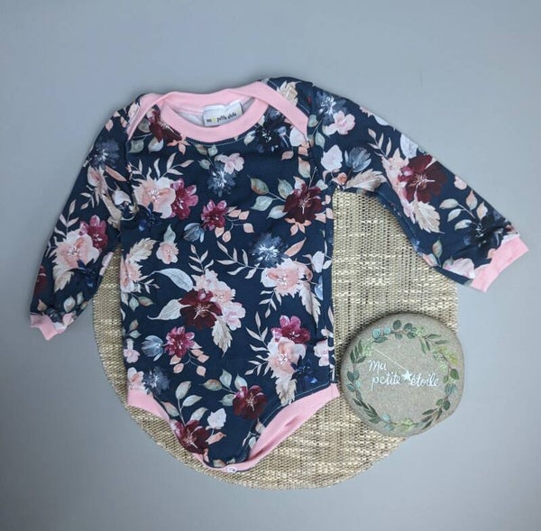 Body l Blumen l rosa, blau