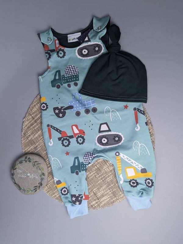 Strampler l Baufahrzeuge