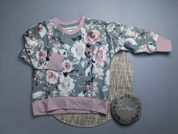 Oversize Pulli l Blumen