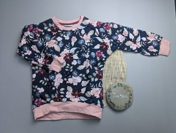 Oversize Pulli l Blumen
