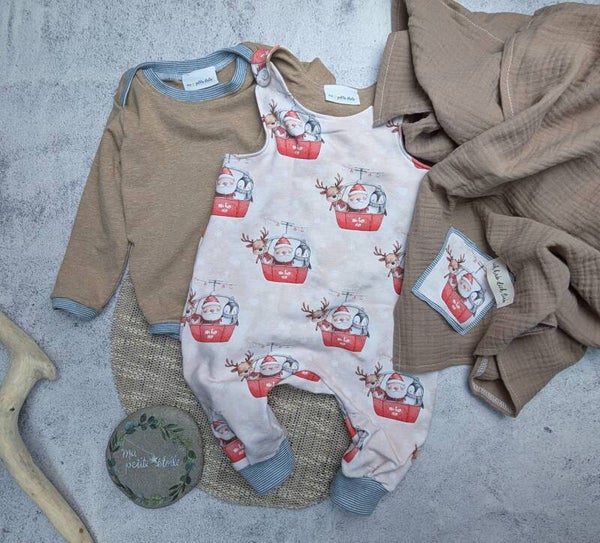 Set | Weihnachten I Strampler, Body und Kuscheldecke