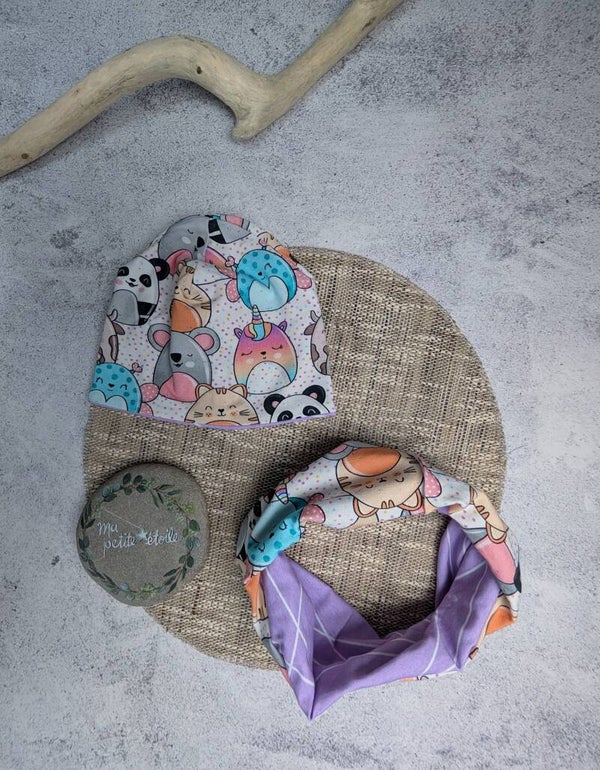 Beanie-Loop Set l Tiere