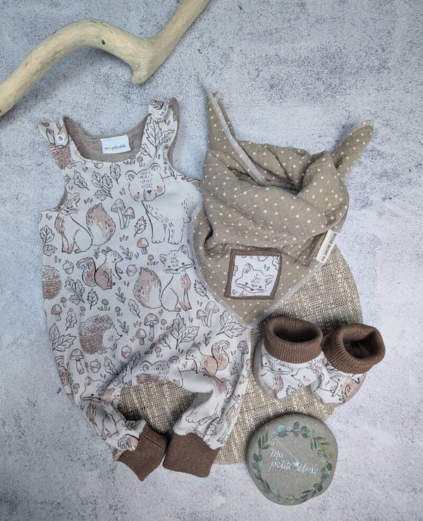 Strampler l Waldtiere