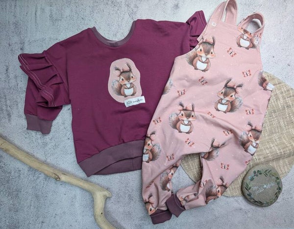 Set l Eichörnchen l Latzhose und OversitzePulli