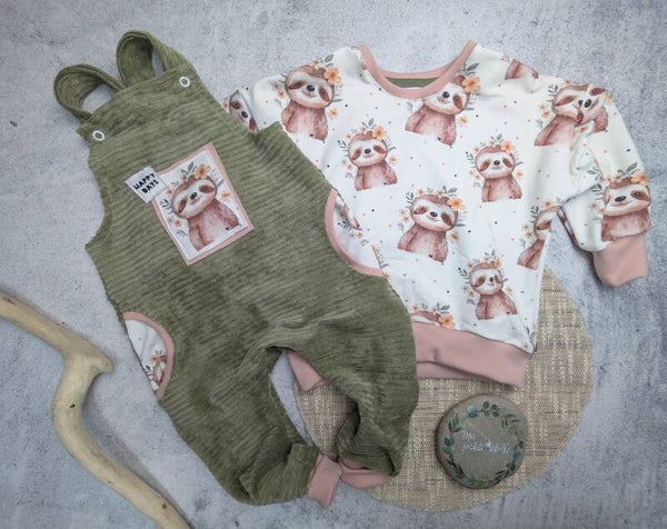 Set | Faultier I Latzhose und OversizePulli