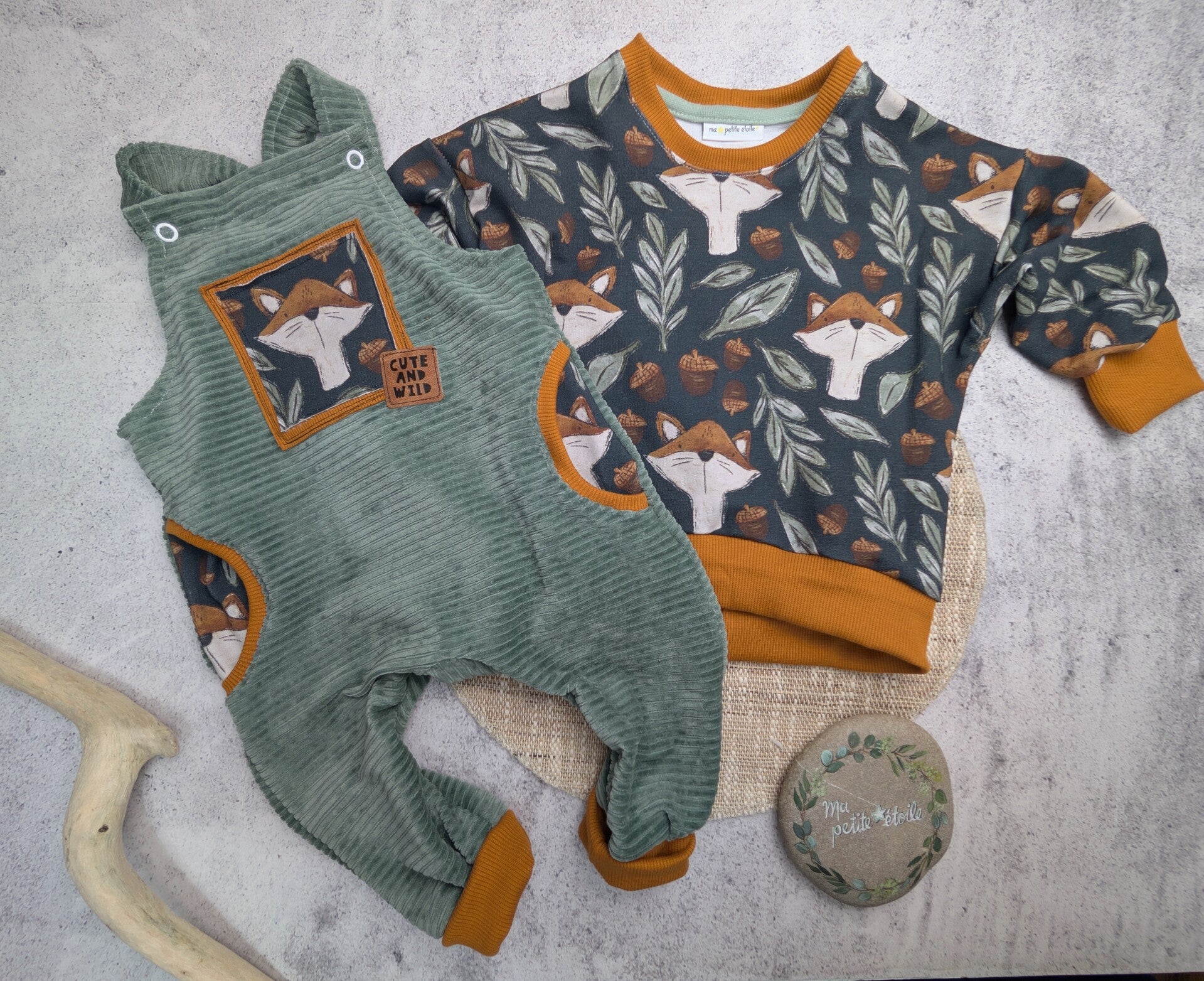 Set | Fuchs I Latzhose und OversizePulli