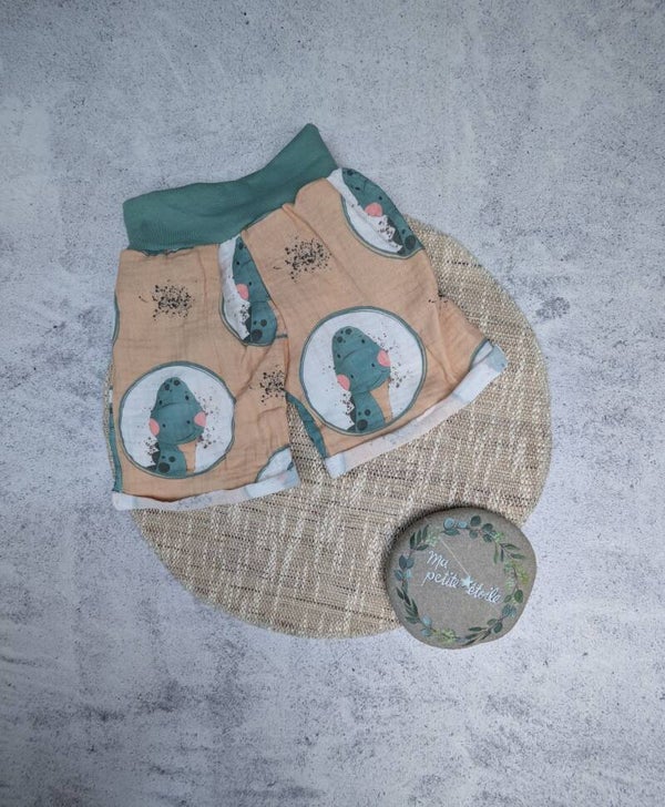 Shortees aus Musselin l Dino