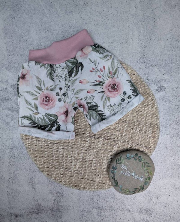 Shortees aus Musselin l Blumen