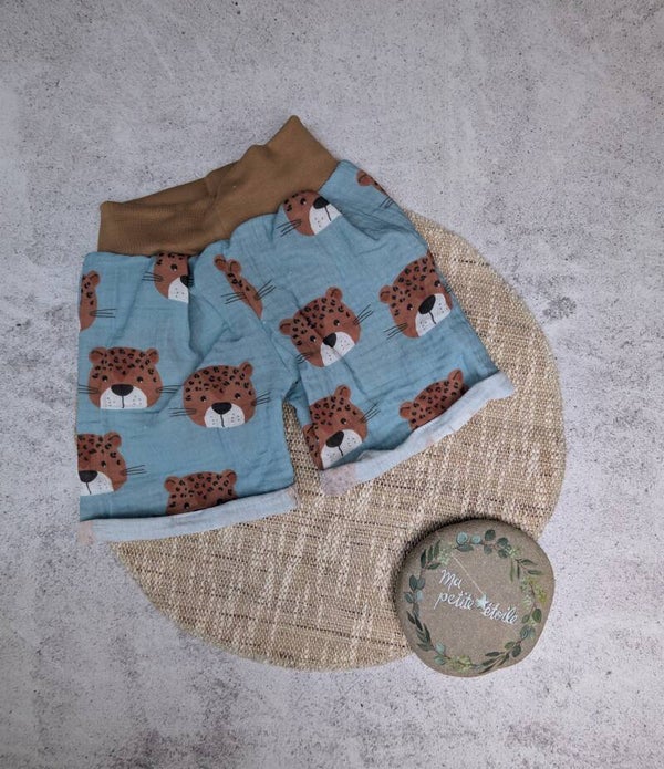 Shortees aus Musselin l Leopard