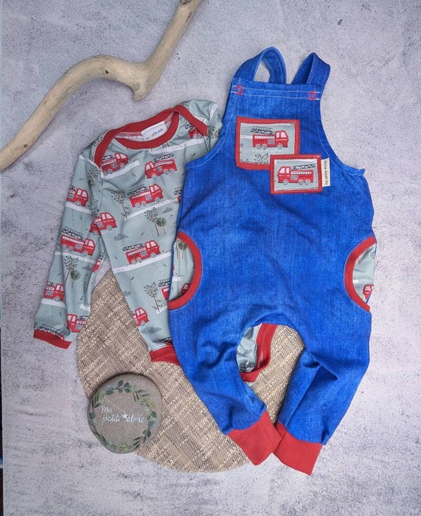 Set l Feuerwehr l Latzhose und Body