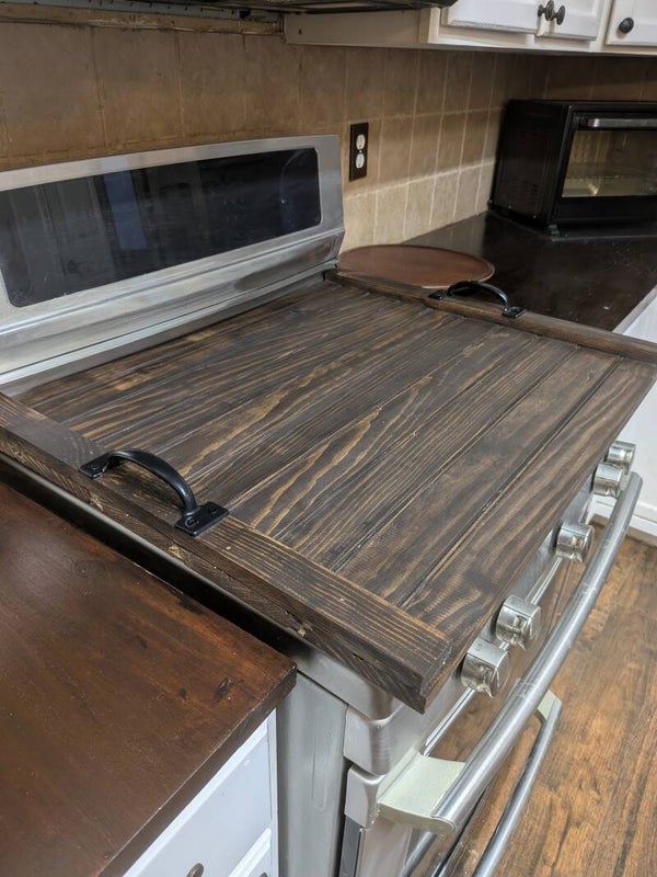 Shiplap Stove Cover