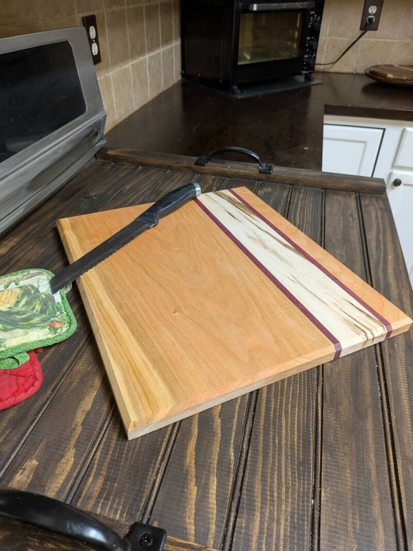 Cherry 3/4" with Maple and Purpleheart accents