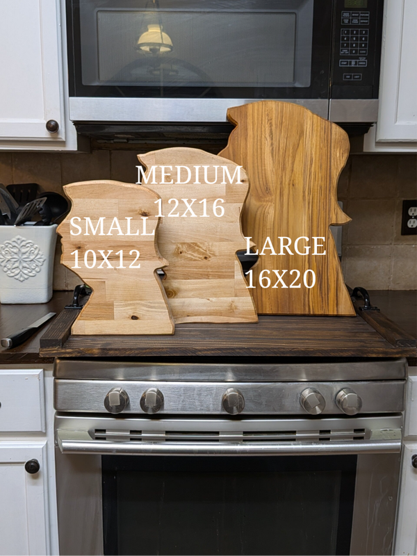Trump MAGA Solid Teak Cutting Board | Patriotic Kitchen Decor | Custom Engraved Cutting Board | Unique Gift for Trump Supporters