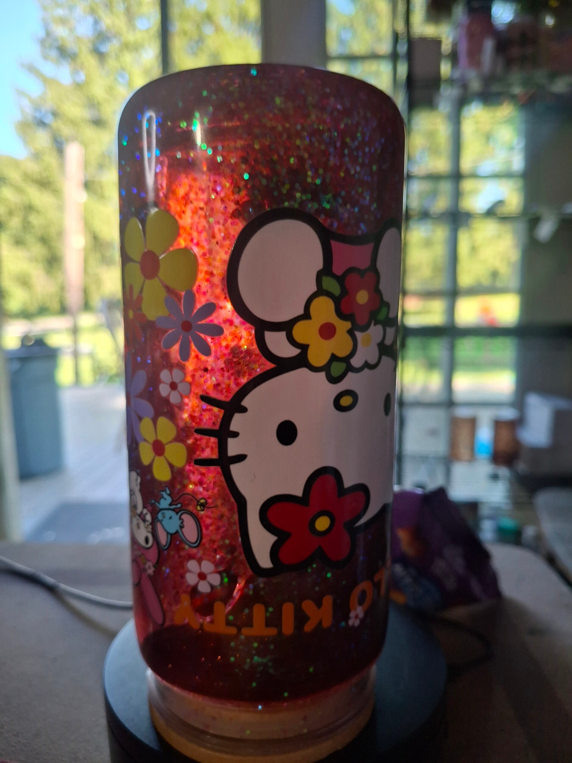 20 oz pre made hello kitty lave cup