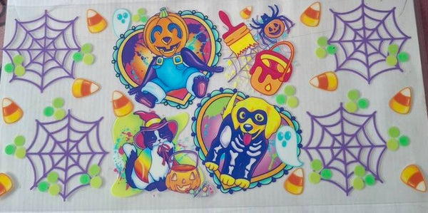 #480--- Halloween candy corn wrap