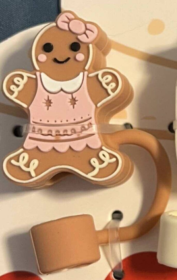 Christmas straw topper