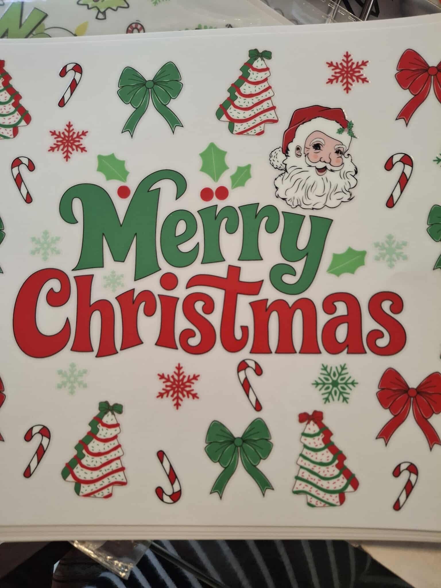 24 oz Christmas wrap