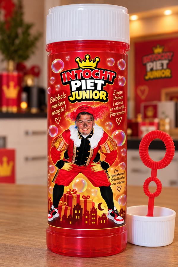 Intocht piet junior bellenblaas