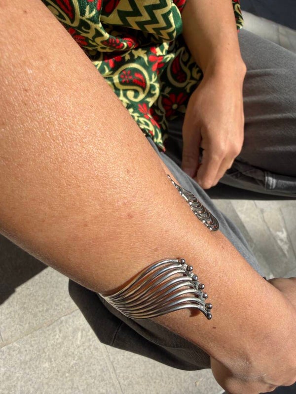 BRACCIALE ONDA ARGENTO