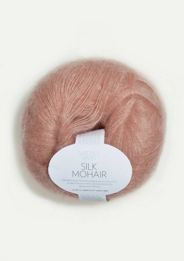 Silk Mohair Roze Wangen