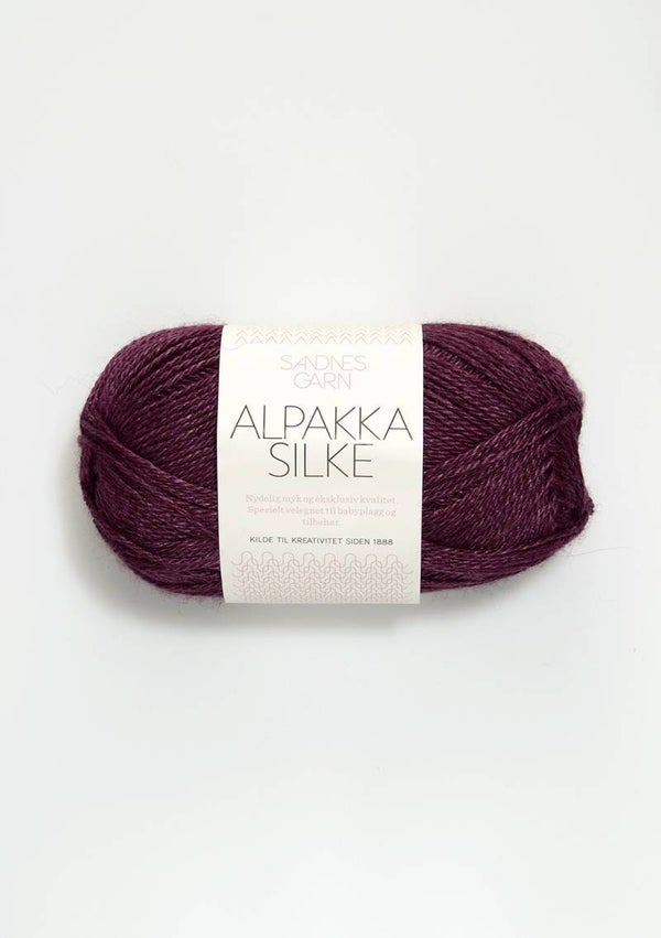 Alpakka Silke Lila