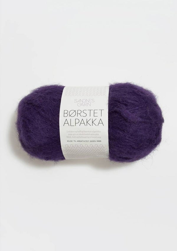 Burstet Alpakka Donker Violet