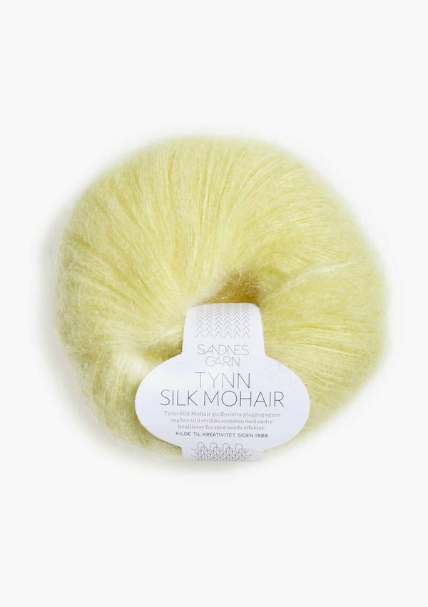 Tynn Silk Mohair Licht Geel 
