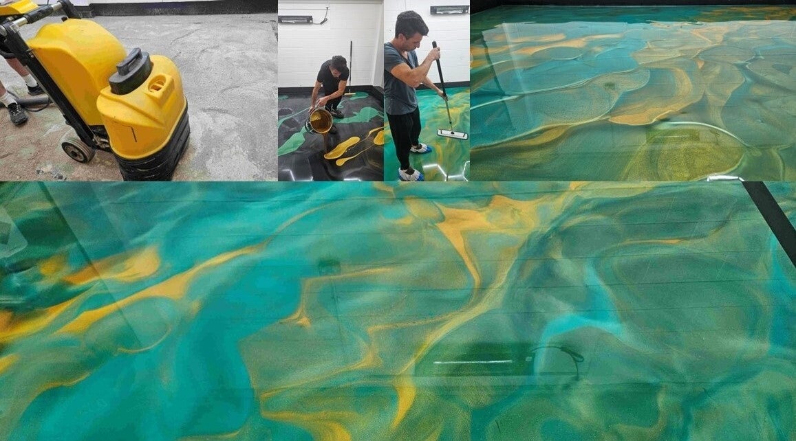 Metallic Flooring Process