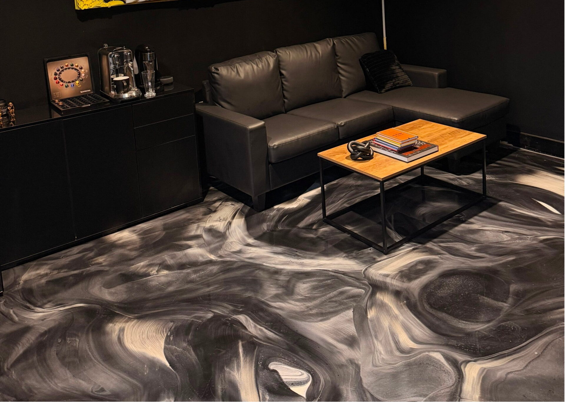 Grey-white-epoxy-floor