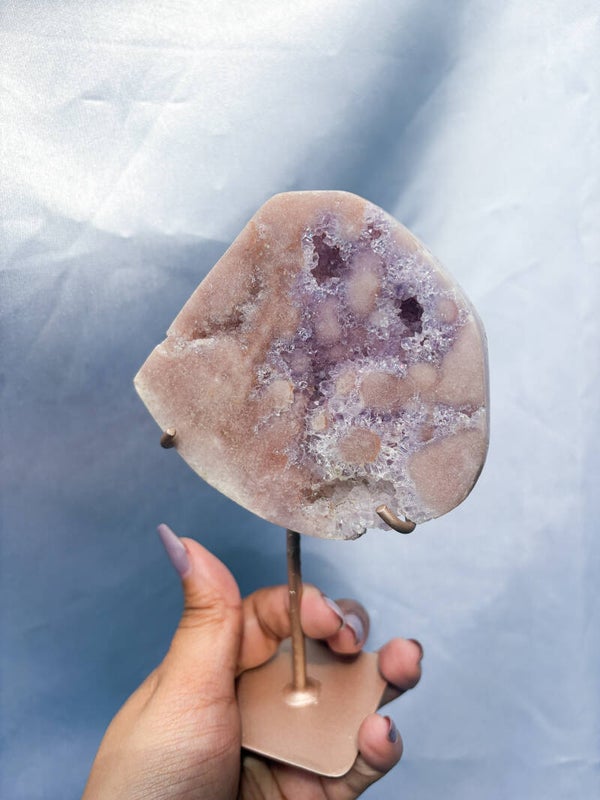 Pink amethyst slab DH02