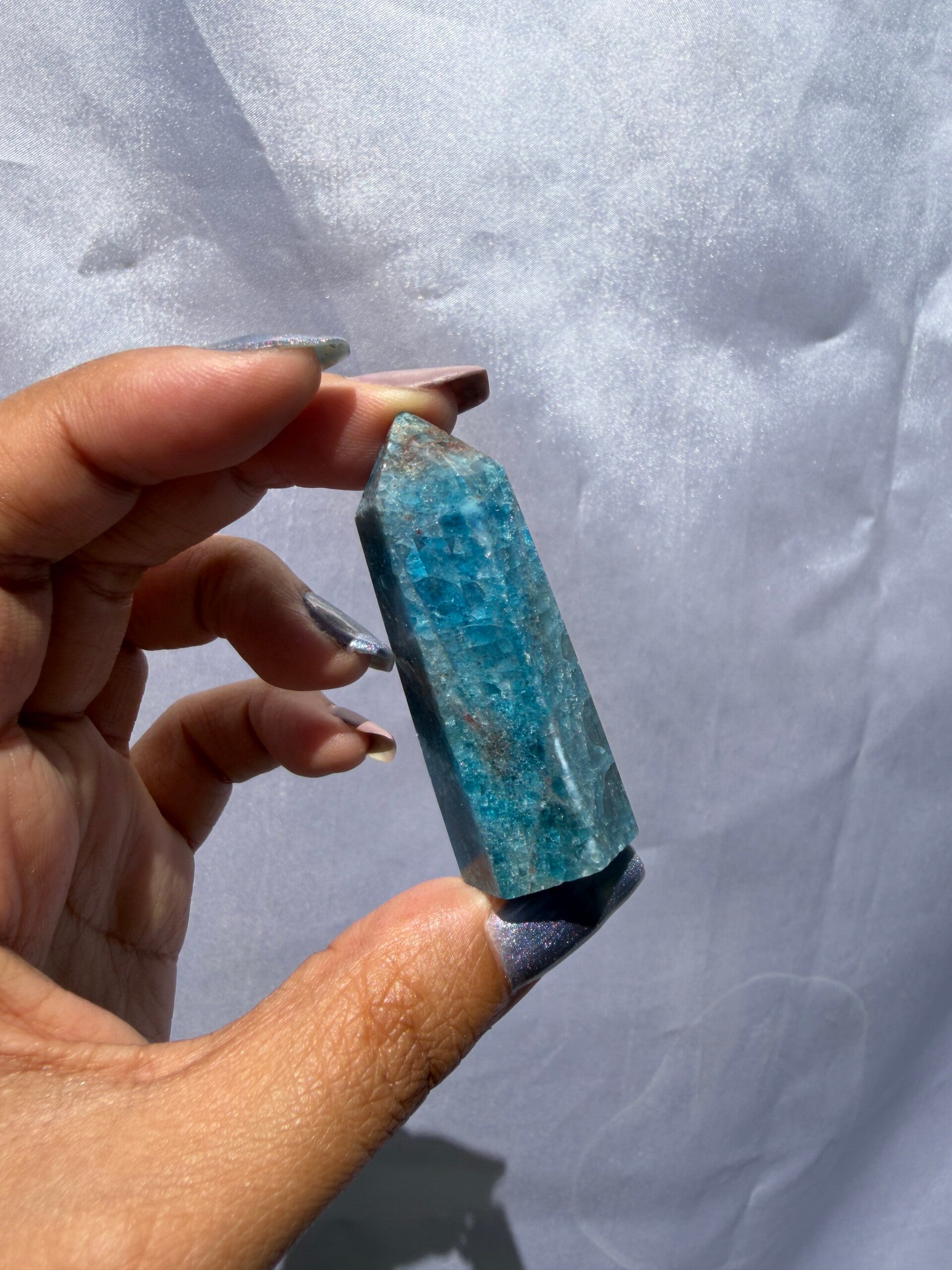 Blue apatite tower SO6