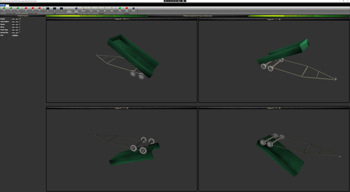 Dump Trailer Animation / 3D Demos / Portfolio | MathCompiler3D