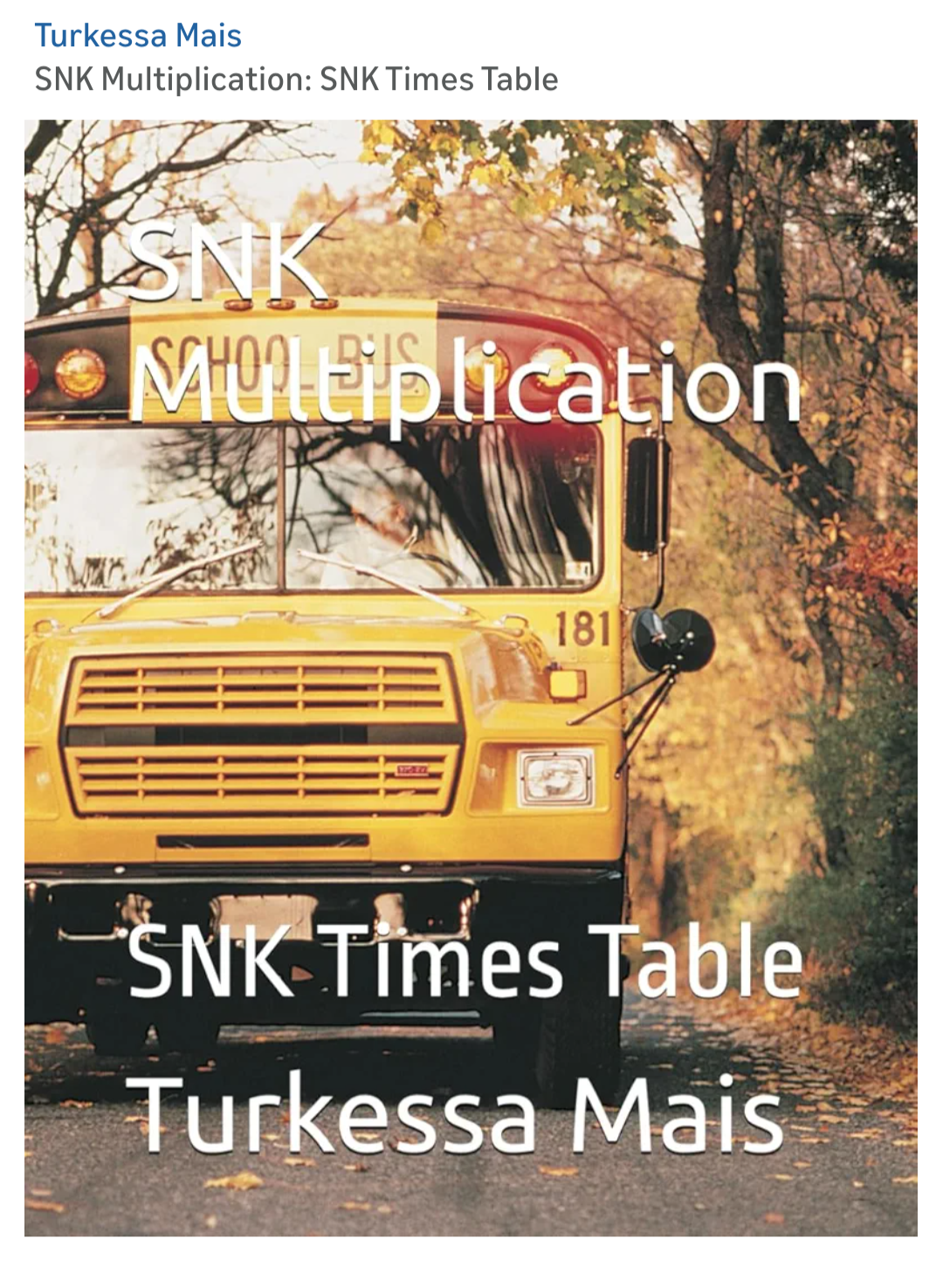 SNK Multiplication: SNK Times Table