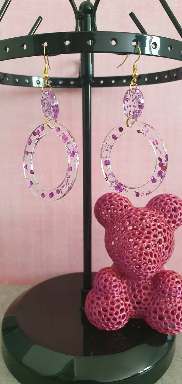 Ronde paillette violette