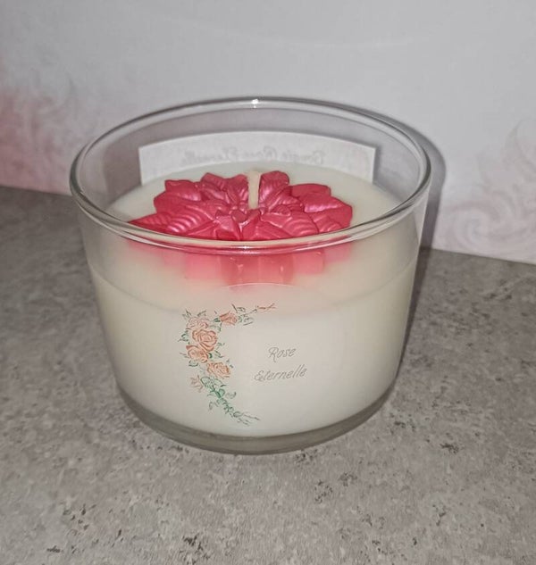 Bougie Rose éternelle