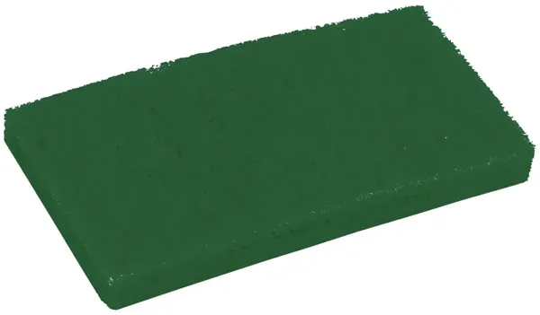 Tampone in feltro verde - scrubbing parziale