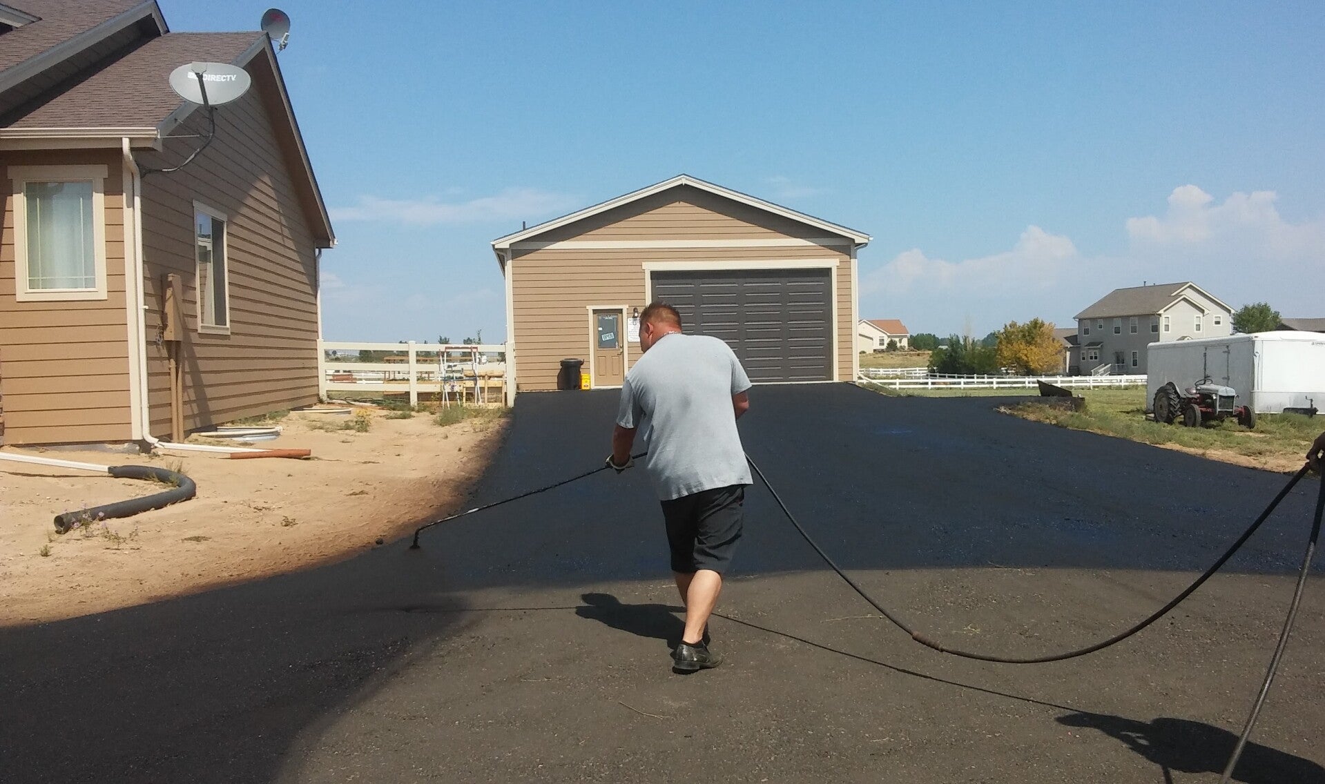 Asphalt maintenance around san marcos