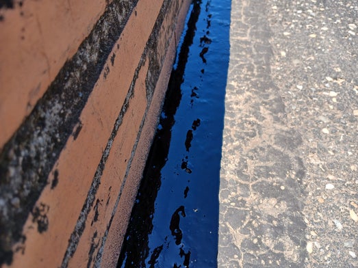 Hot rubber crack fill Hereford tx