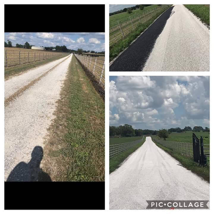 Chip seal road Abilene Texas