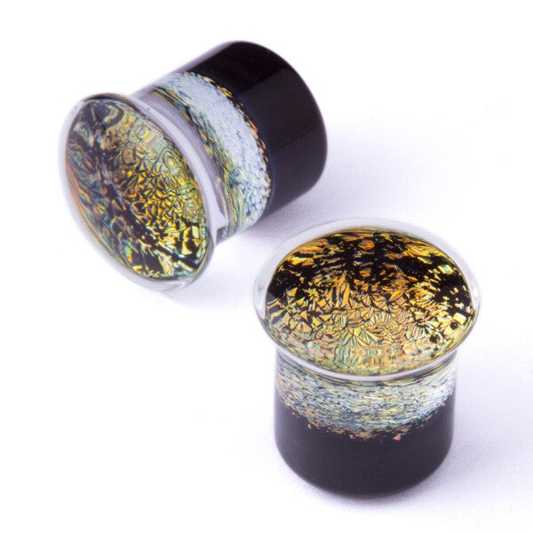 Gorilla Glass - Dichroic Plugs - Gold