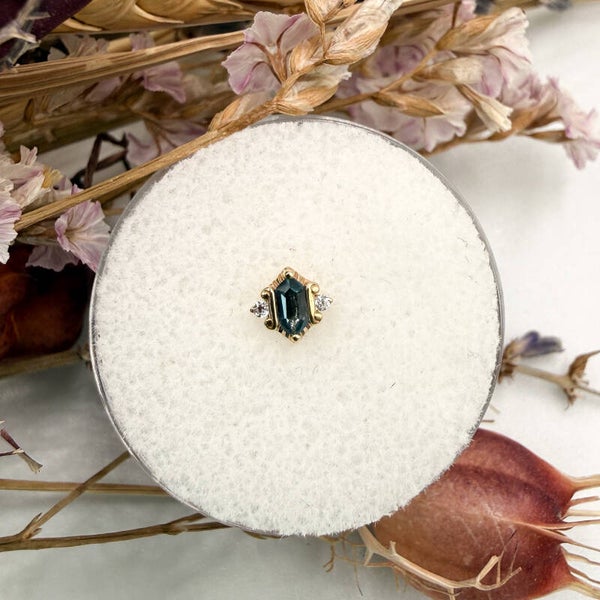 Reyna - London blue topaz - Buddha YG