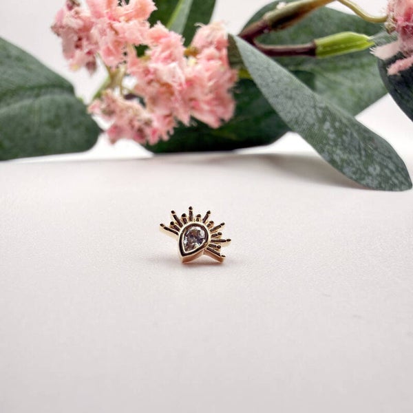 BVLA - 14KT Goud - Tiny Borderline 7x6mm