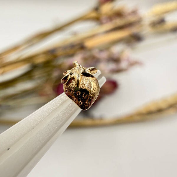 Mushroom - 14KT Geel Goud - Starwberry