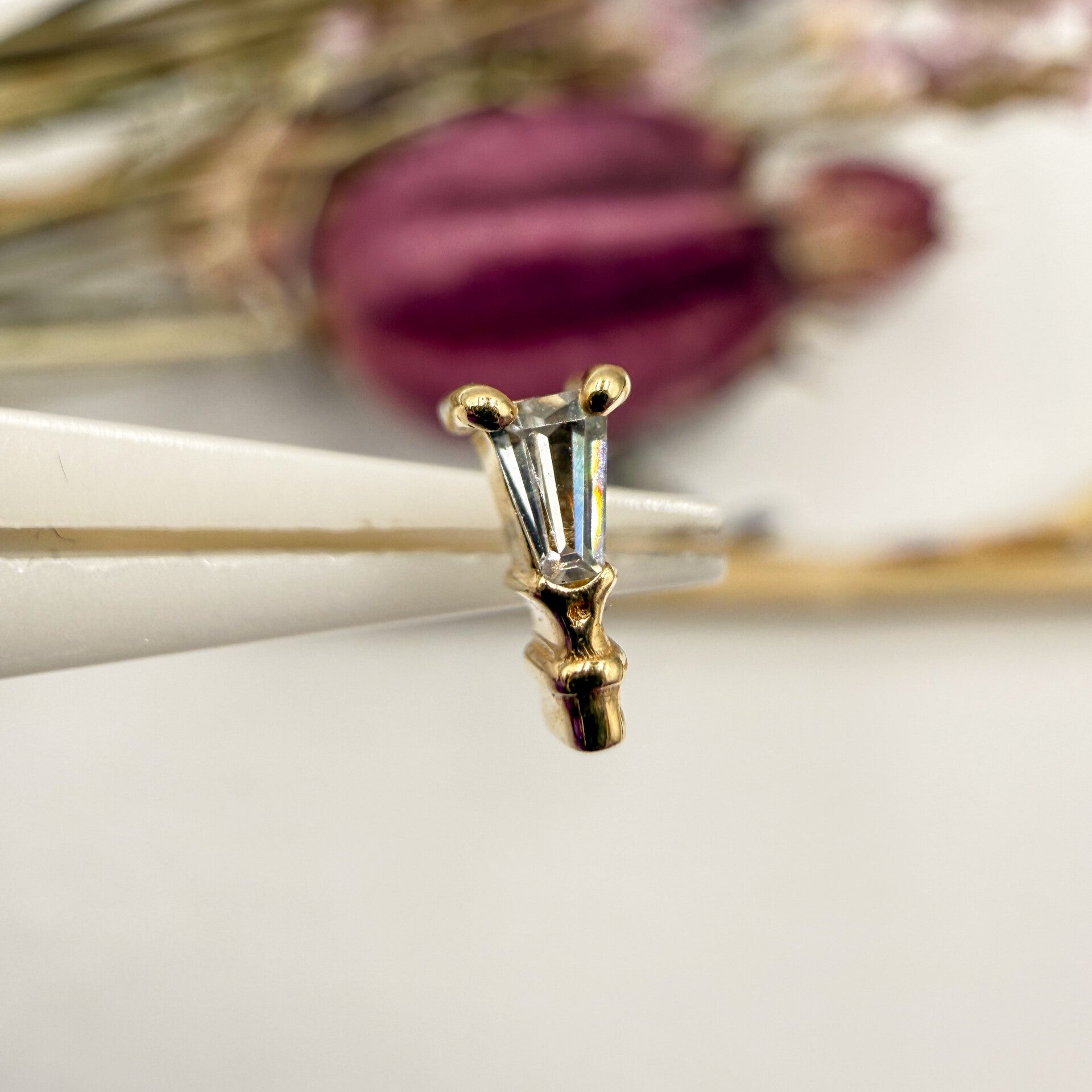 Mushroom - 14KT Geel Goud - Potion Trapezoin - Zirconia