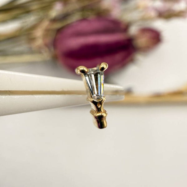 Mushroom - 14KT Geel Goud - Potion Trapezoin - Zirconia