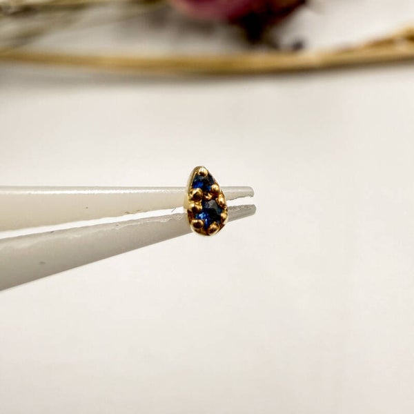 Naga - 18KT Geel Goud - Gottia - Blauwe Sapphire